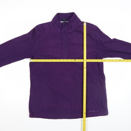 Peter Storm Womens Purple Fleece Pullover Top Size 16 Regular Fit