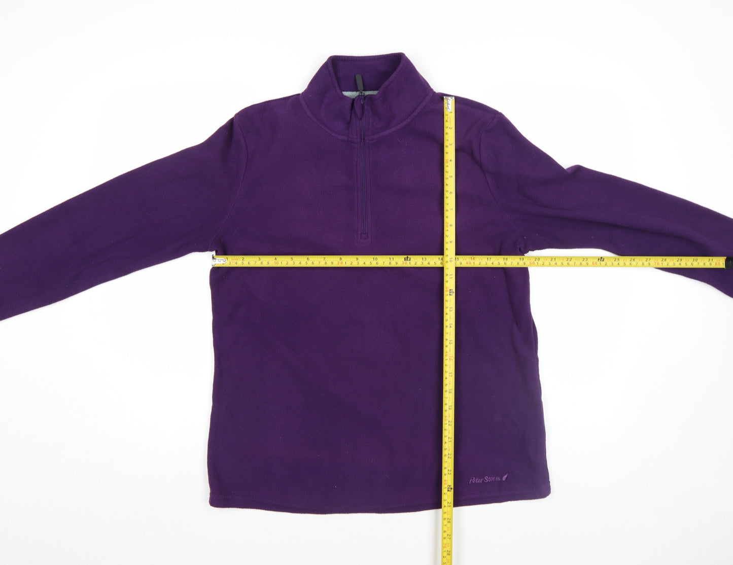 Peter Storm Womens Purple Fleece Pullover Top Size 16 Regular Fit