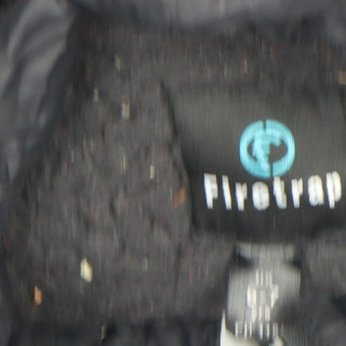 Firetrap Boys Black Hooded Puffer Jacket 7 Years Winter Quilted Coat