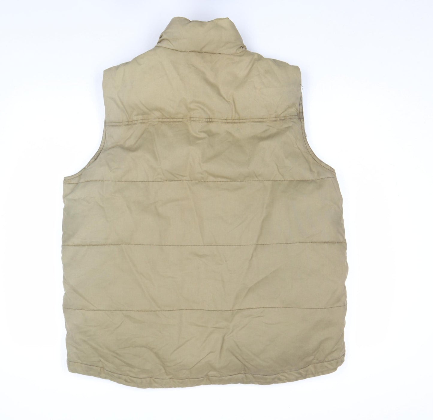 Guise Men's Beige Padded Bodywarmer Waistcoat Size M Cotton Blend