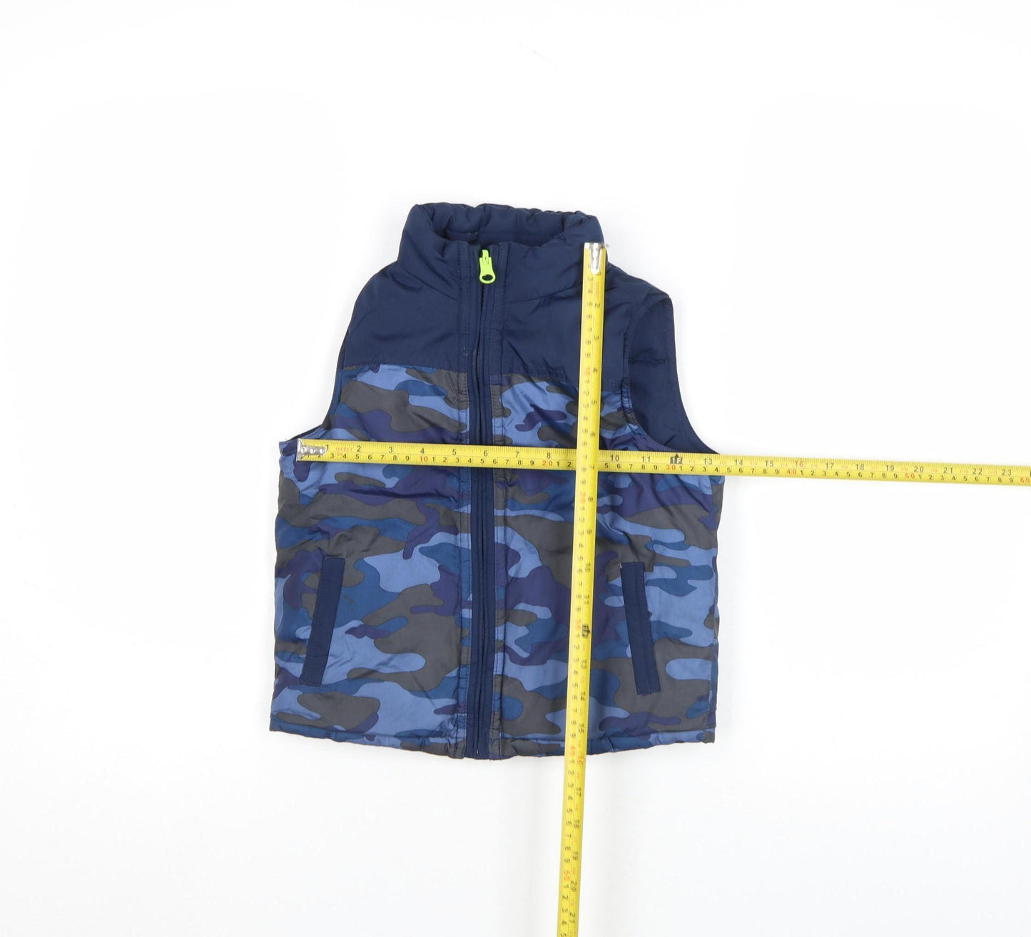 babyGap Boys Blue Camouflage Sleeveless Bodywarmer 4 Years
