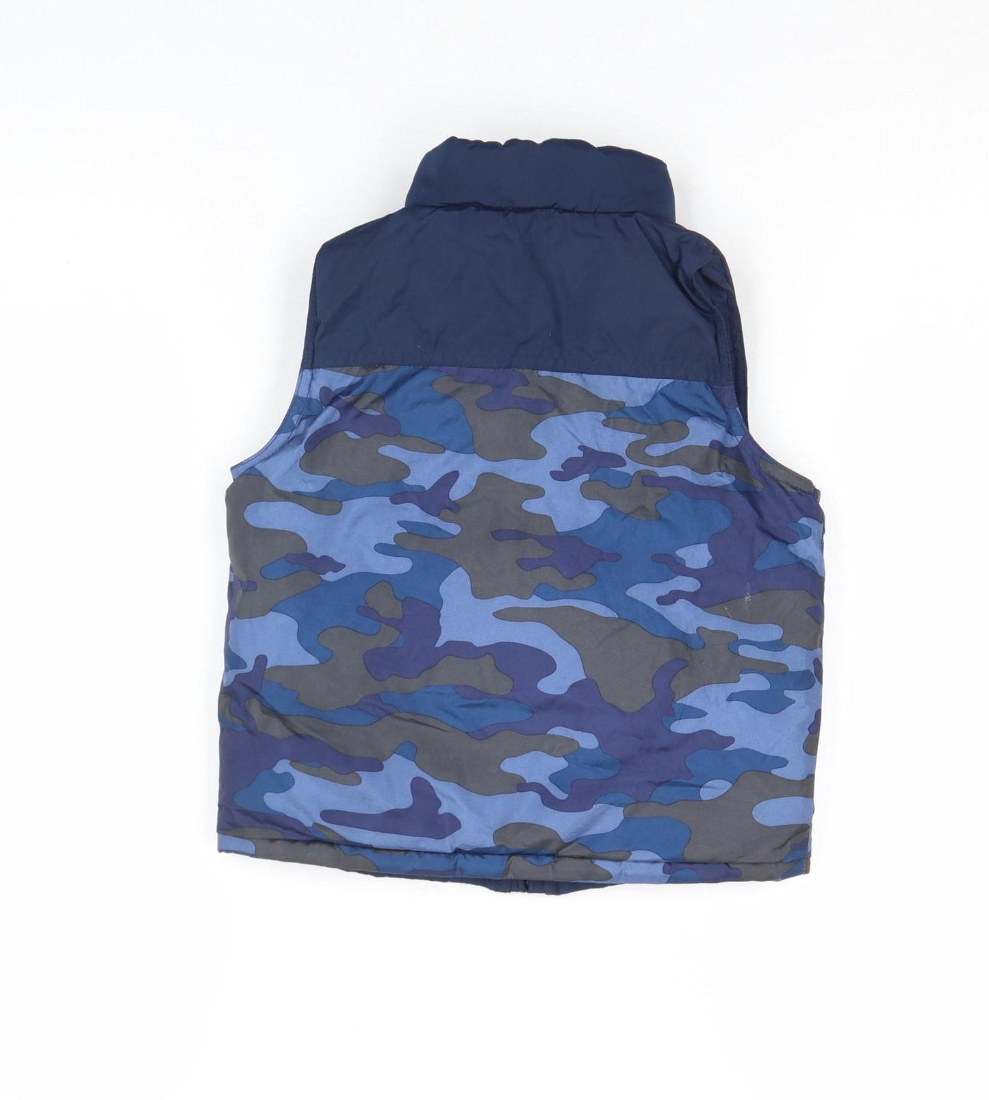 babyGap Boys Blue Camouflage Sleeveless Bodywarmer 4 Years
