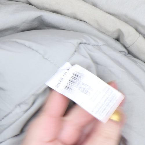 River Island Men Beige Parka Jacket M Cotton Blend Winter Coat