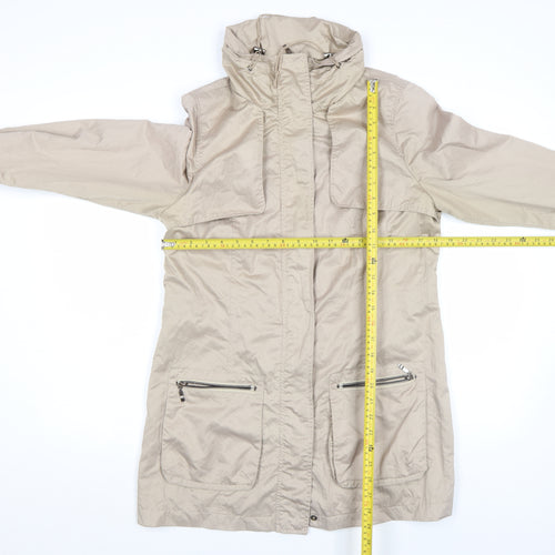 Antoni & Alison Women’s Beige Belted Parka Coat Size S