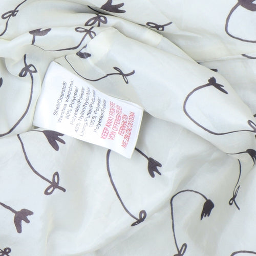 Antoni & Alison Women’s Beige Belted Parka Coat Size S