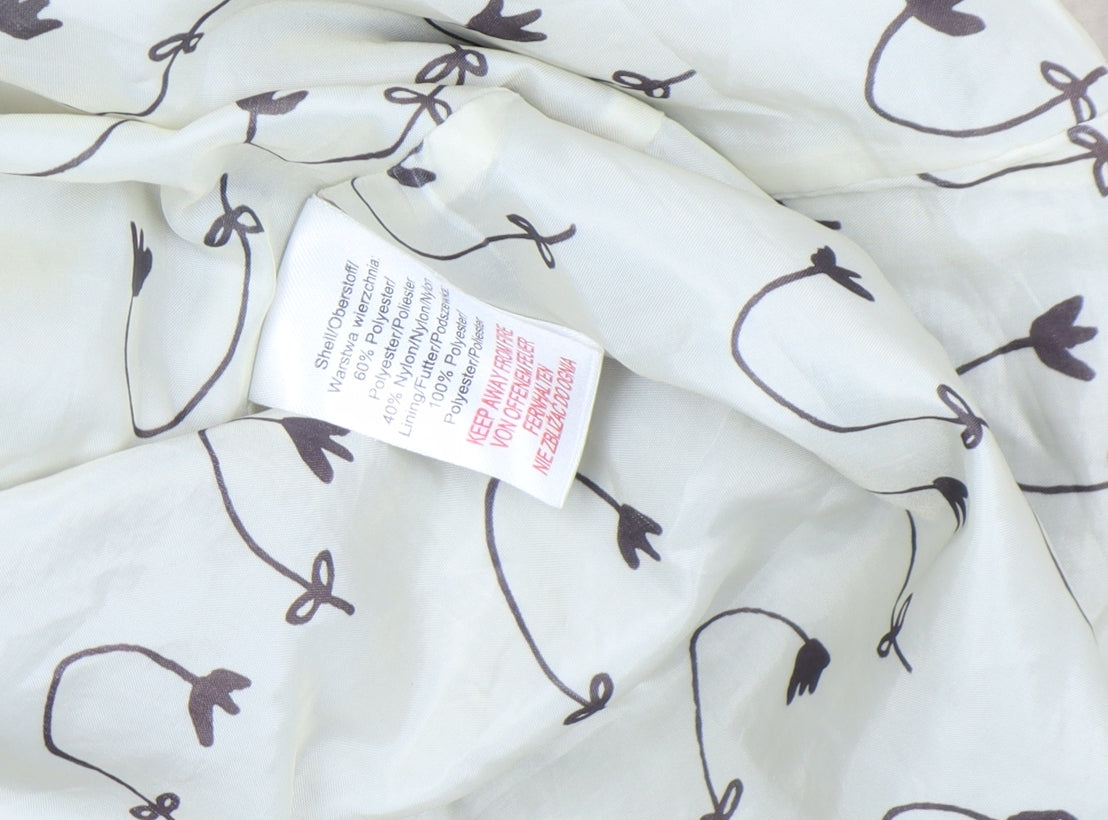 Antoni & Alison Women’s Beige Belted Parka Coat Size S