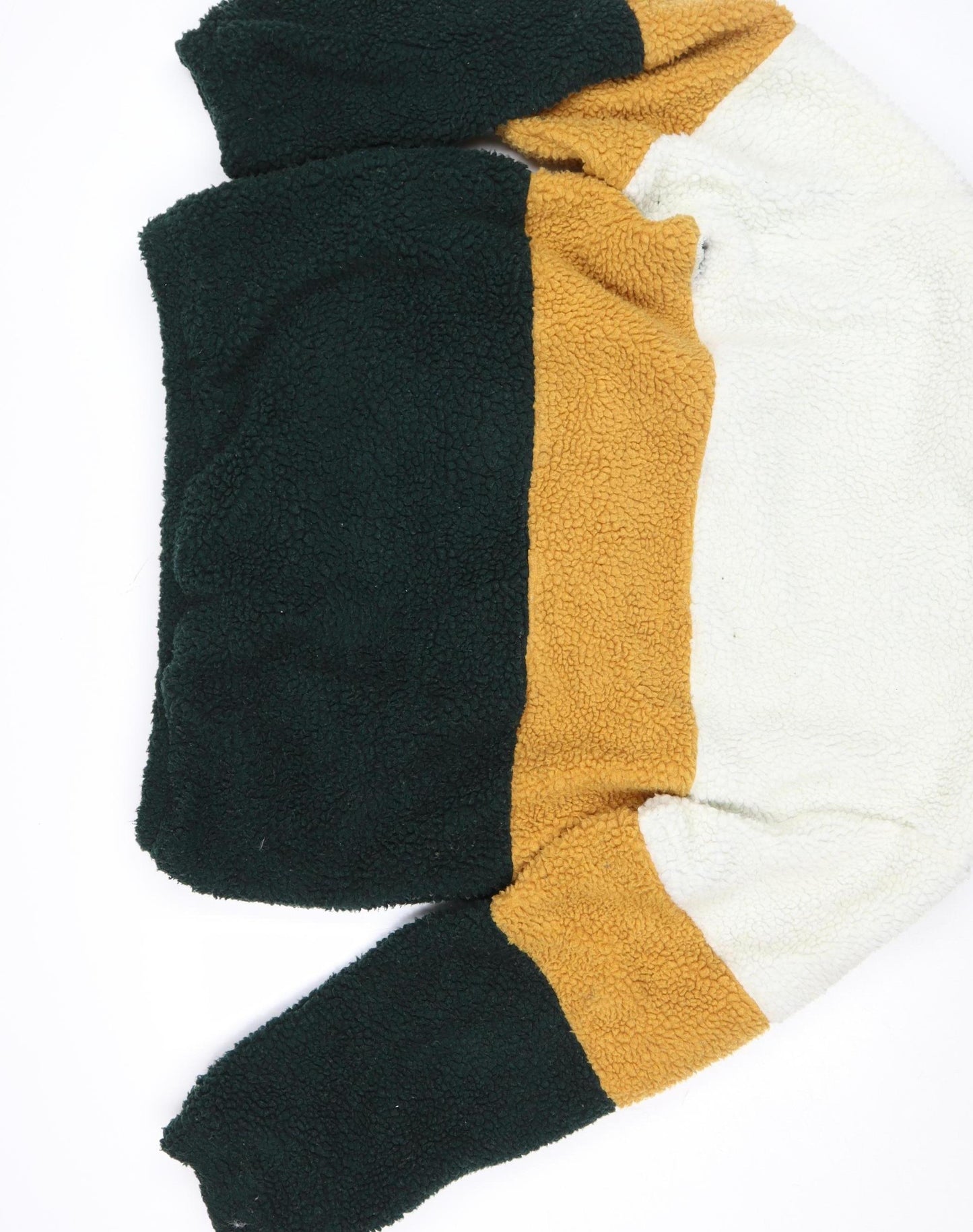 Primark Women’s Multicoloured 2XL Sherpa 1/4 Zip Pullover Sweatshirt