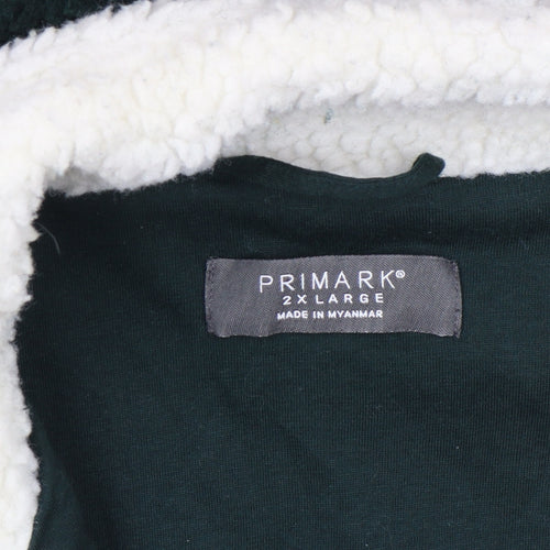 Primark Women’s Multicoloured 2XL Sherpa 1/4 Zip Pullover Sweatshirt