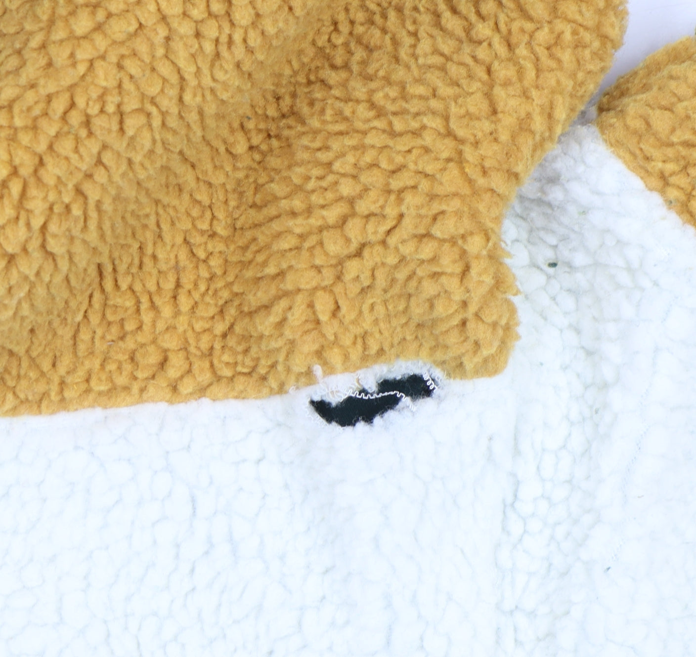 Primark Women’s Multicoloured 2XL Sherpa 1/4 Zip Pullover Sweatshirt