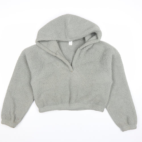 Gilly Hicks Womens Grey Fleece Pullover Hoodie Size S