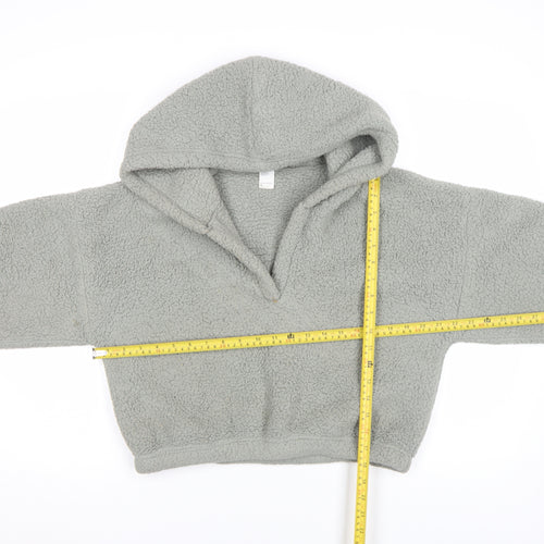 Gilly Hicks Womens Grey Fleece Pullover Hoodie Size S