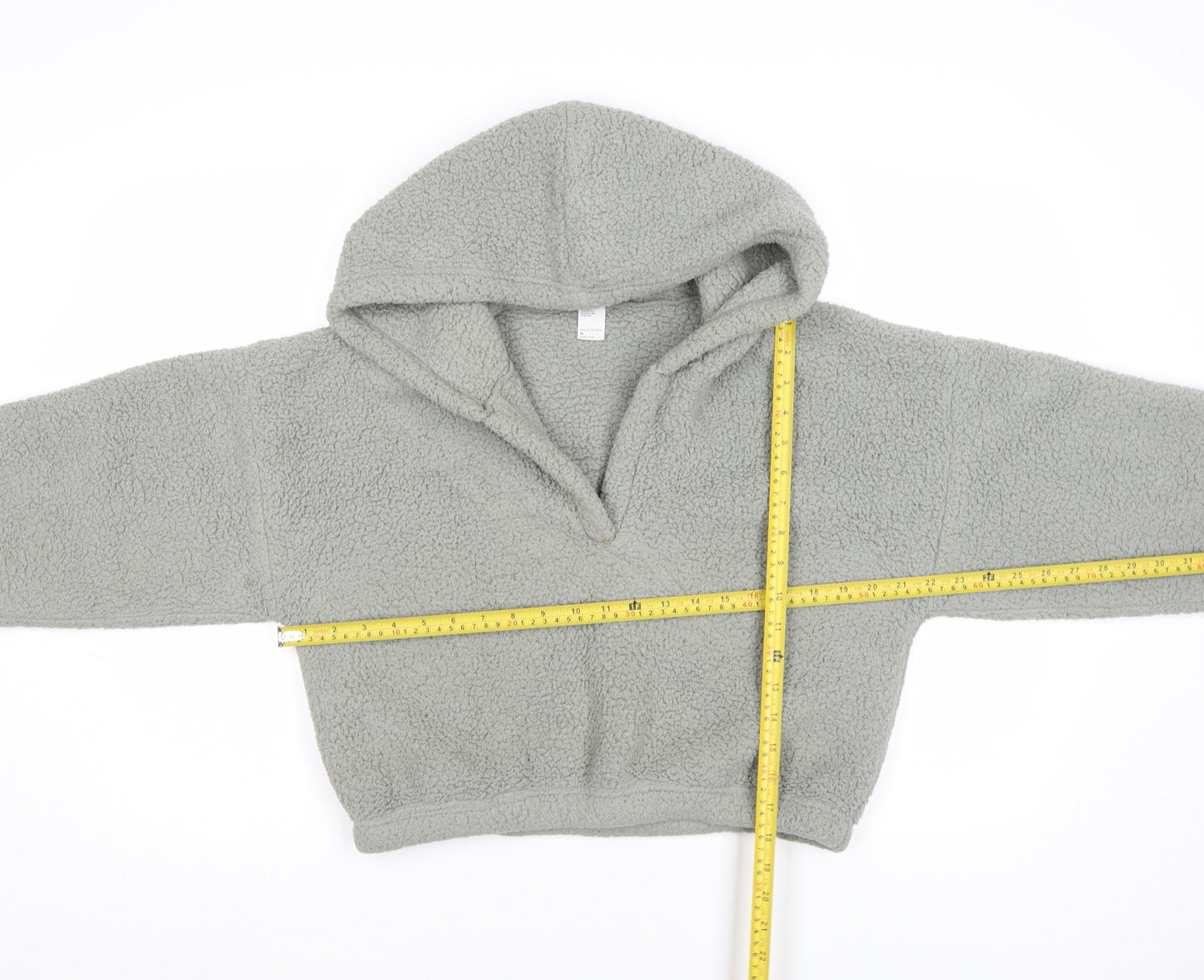 Gilly Hicks Womens Grey Fleece Pullover Hoodie Size S