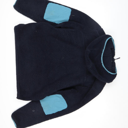 The North Face Men’s Blue Fleece Hoodie L 1/4 Zip Outdoor Pullover