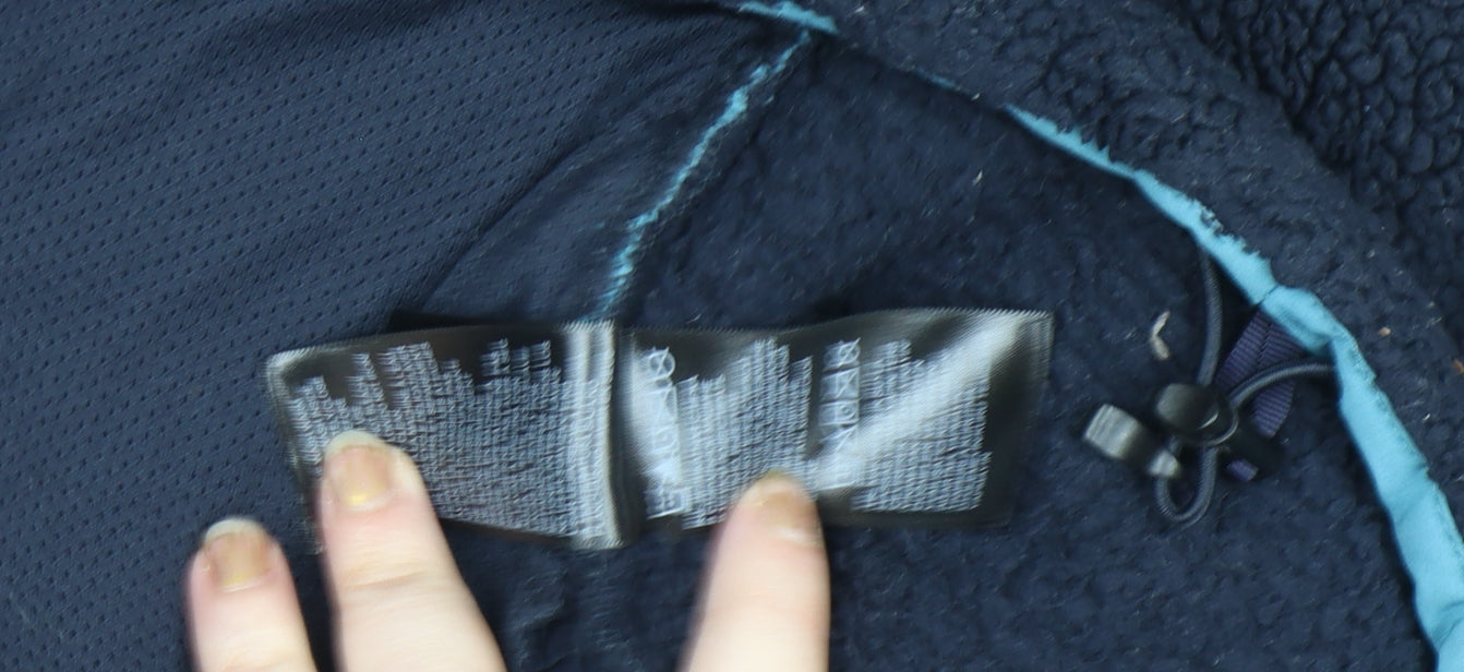 The North Face Men’s Blue Fleece Hoodie L 1/4 Zip Outdoor Pullover