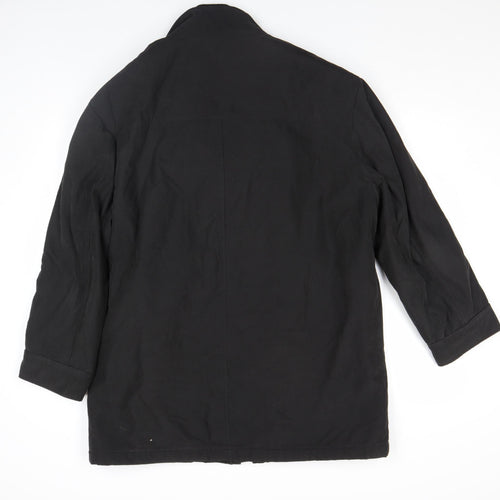 Thomas Nash Men's Black L Parka Jacket Polyester Nylon Lined