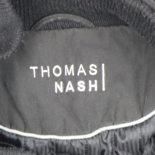Thomas Nash Men's Black L Parka Jacket Polyester Nylon Lined
