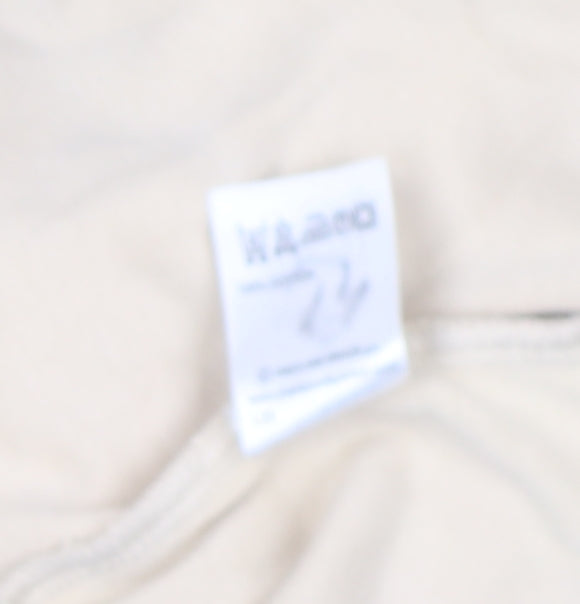 Whistles Womens Beige T-Shirt Size L Short Sleeve Cotton Basic Top