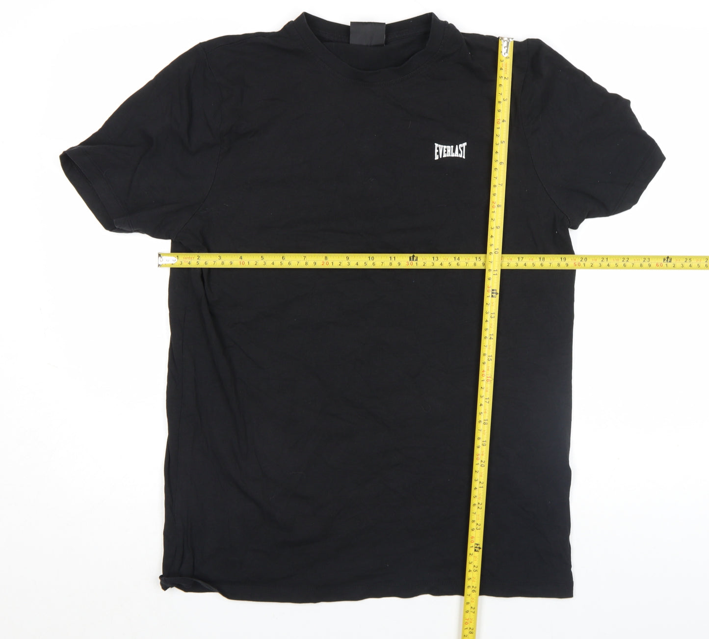 Everlast Men's Black Crew Neck Short Sleeve Cotton T-Shirt M