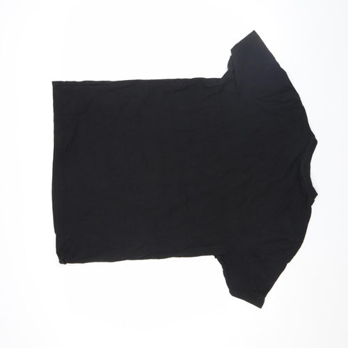 Everlast Men's Black Crew Neck Short Sleeve Cotton T-Shirt M