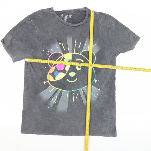 George Women’s Black Pudsey Bear Charity T-Shirt Size M 100% Cotton