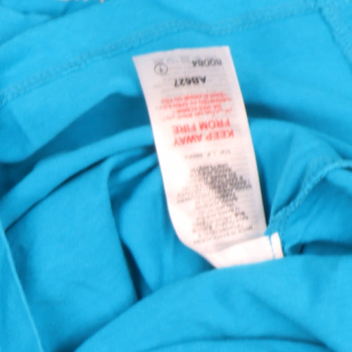 JD Williams Women Blue Size 20 Basic Cotton Crew Neck T-Shirt