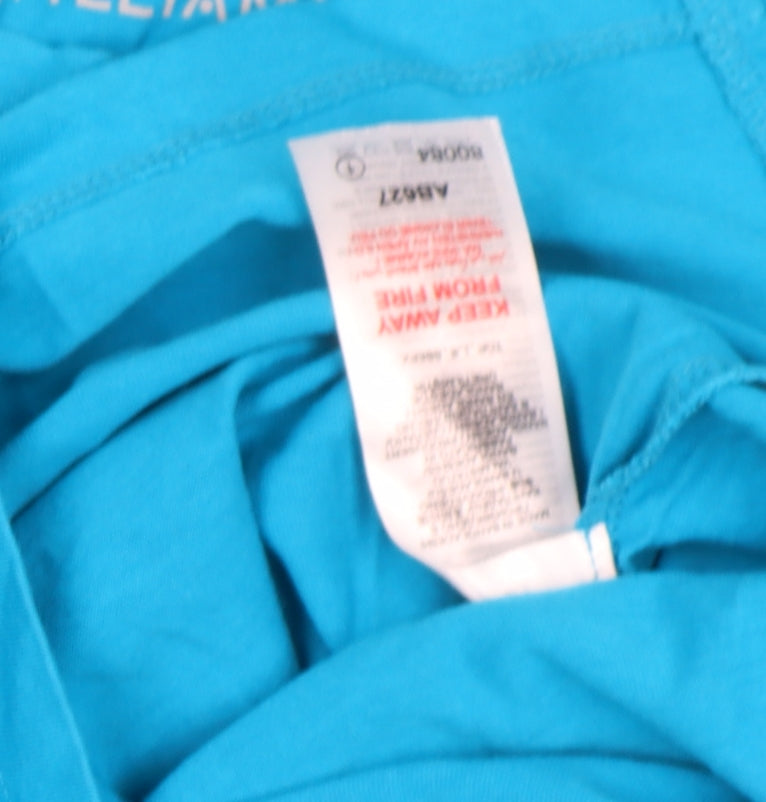 JD Williams Women Blue Size 20 Basic Cotton Crew Neck T-Shirt