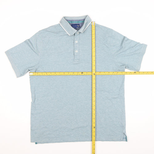 Fred Perry Men’s Blue Cotton Polo Shirt Size M Regular Fit