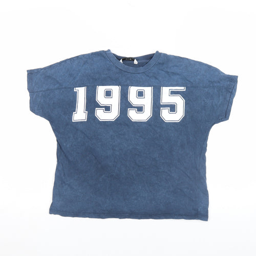 George Girls Blue 6-7 Years Cropped 1995 Graphic T-Shirt