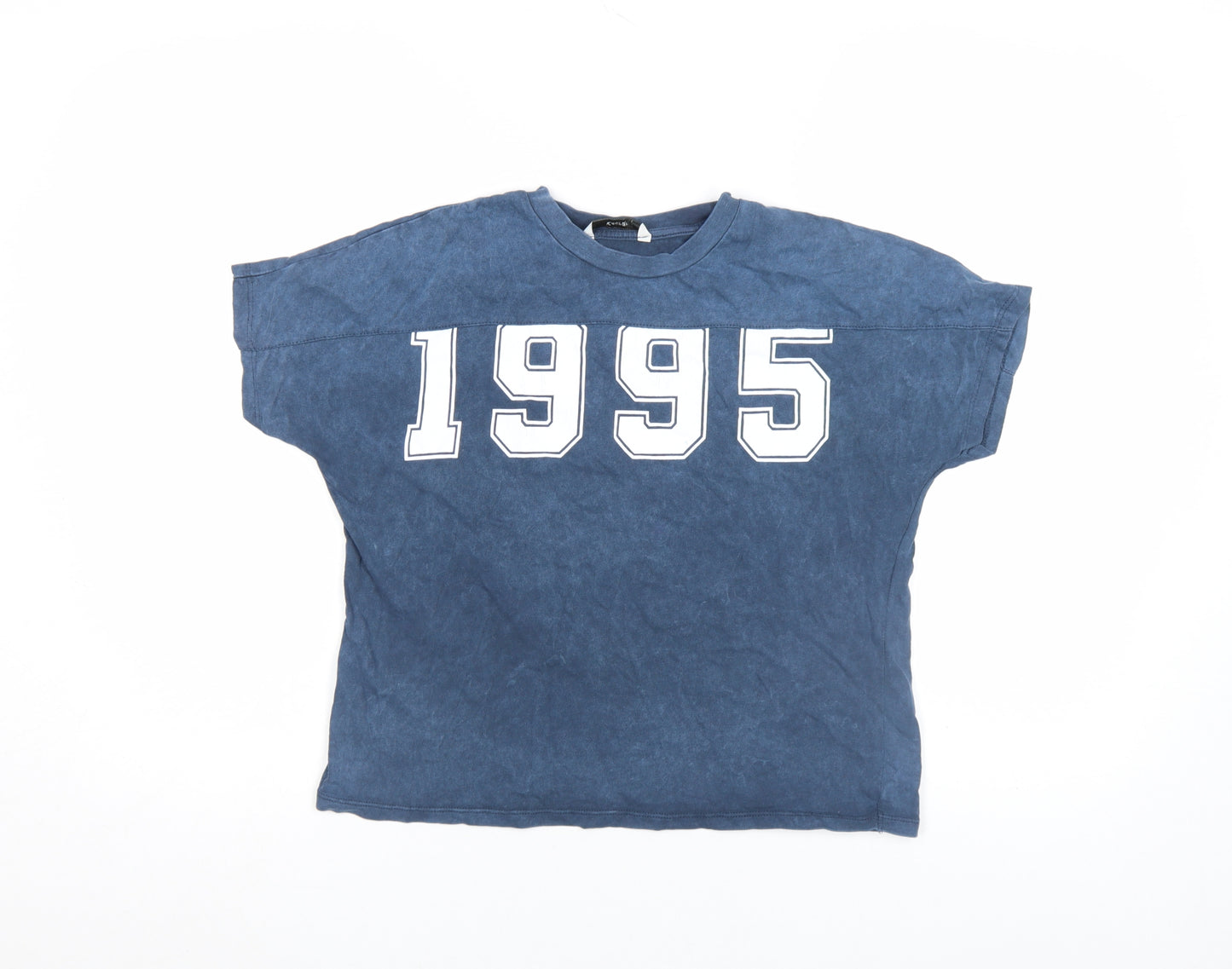 George Girls Blue 6-7 Years Cropped 1995 Graphic T-Shirt