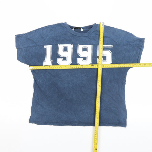 George Girls Blue 6-7 Years Cropped 1995 Graphic T-Shirt