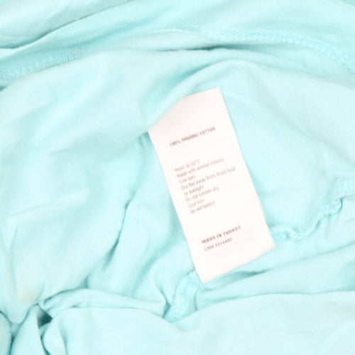 Finisterre Men's Blue Organic Cotton Graphic Print T-Shirt XS