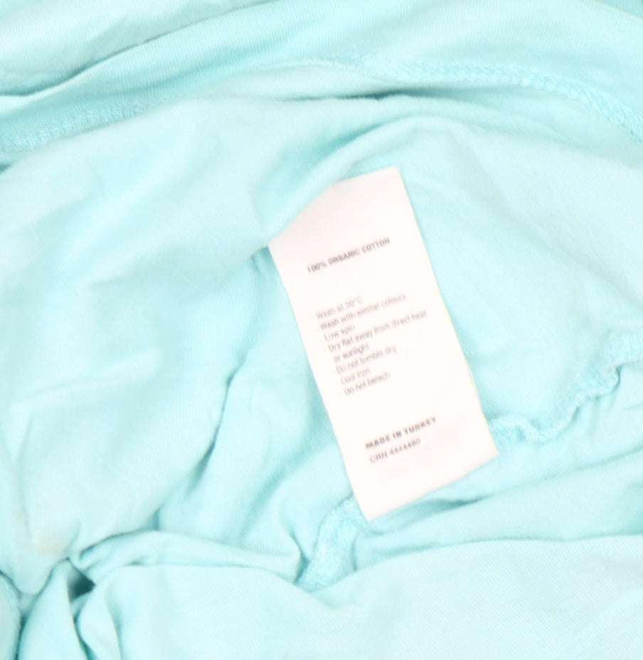 Finisterre Men's Blue Organic Cotton Graphic Print T-Shirt XS