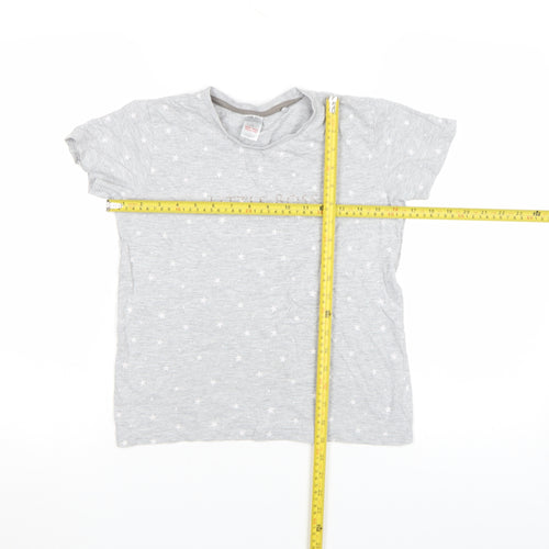 Lily & Dan Girls Grey Star Print Little Boss T-Shirt 11-12 Years