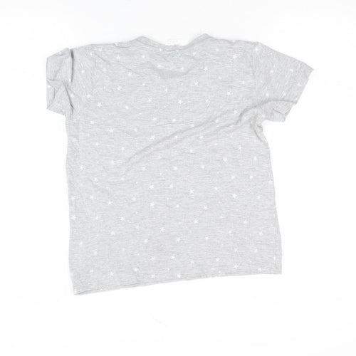 Lily & Dan Girls Grey Star Print Little Boss T-Shirt 11-12 Years