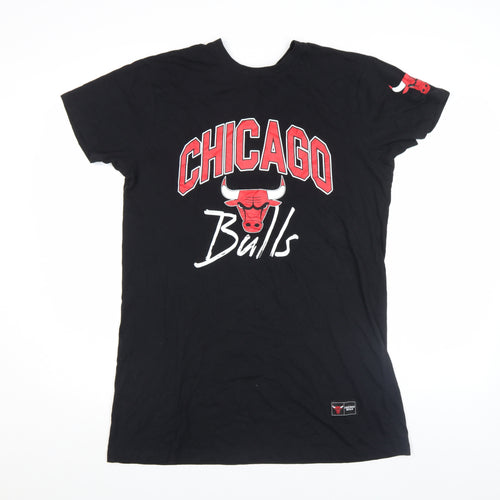 NBA Chicago Bulls Womens Black XS Short Sleeve Cotton T-Shirt