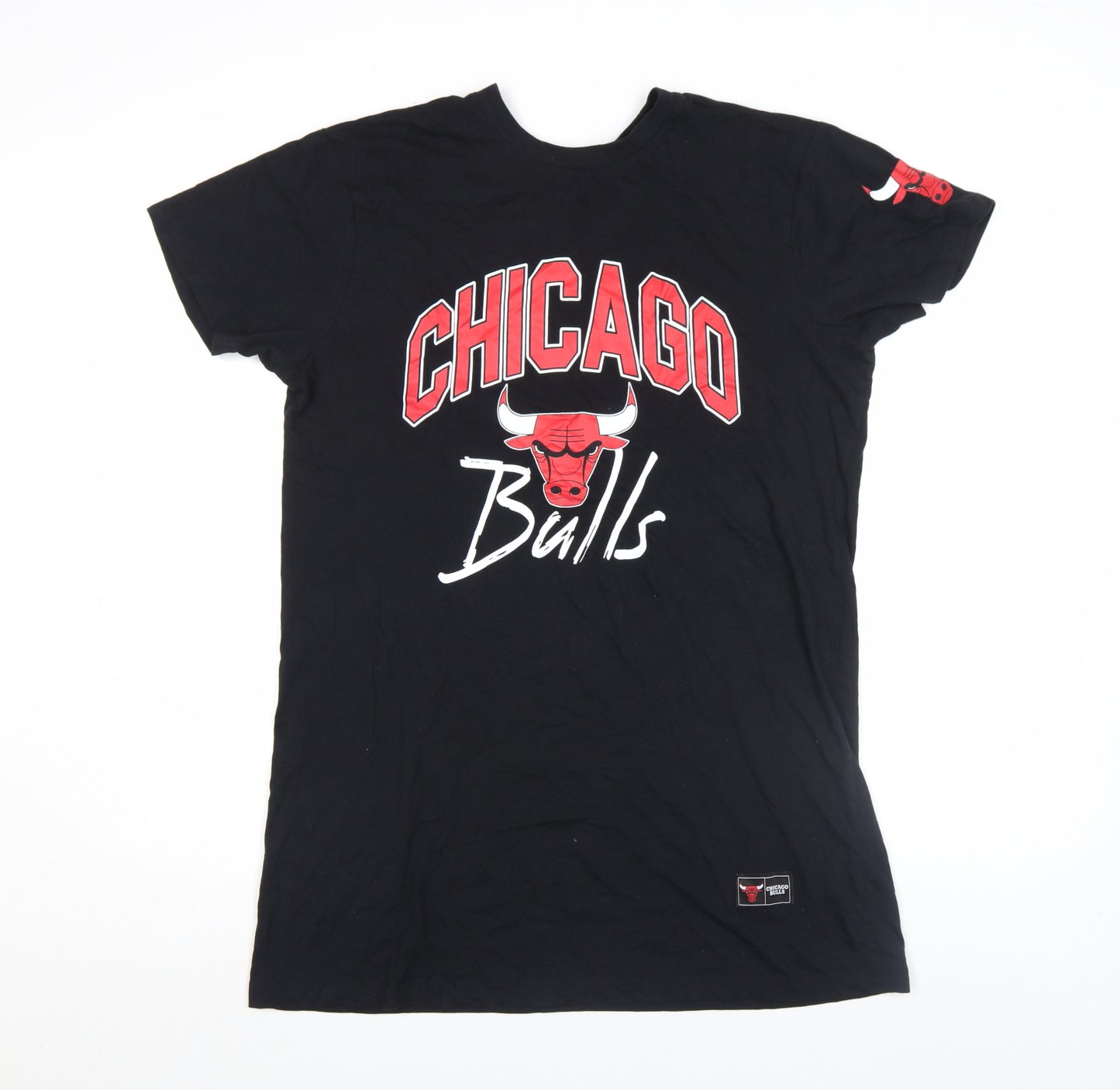 NBA Chicago Bulls Womens Black XS Short Sleeve Cotton T-Shirt
