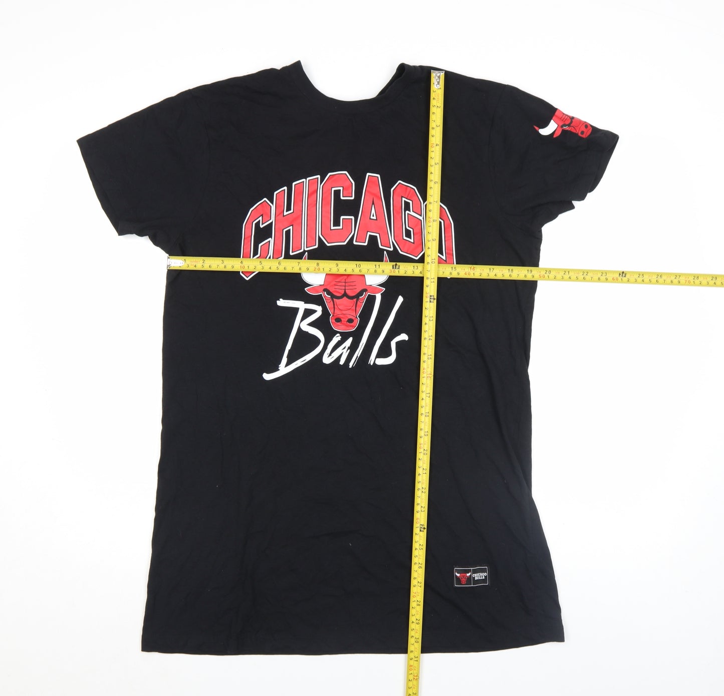 NBA Chicago Bulls Womens Black XS Short Sleeve Cotton T-Shirt