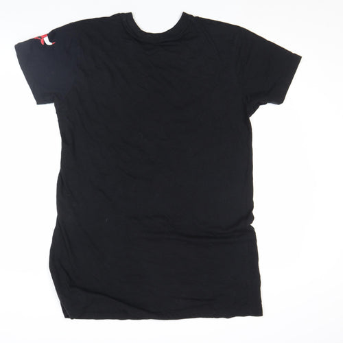 NBA Chicago Bulls Womens Black XS Short Sleeve Cotton T-Shirt