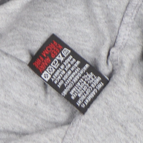 SikSilk Men's Grey Slim Fit Short Sleeve Crew Neck T-Shirt M