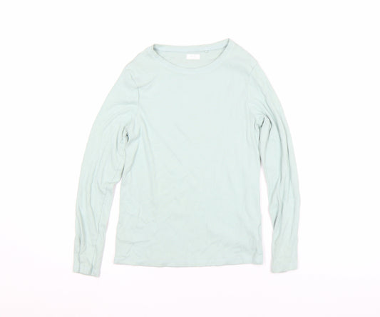 Next Girls Green Long Sleeve Cotton Stretch Basic T-Shirt 13 Years