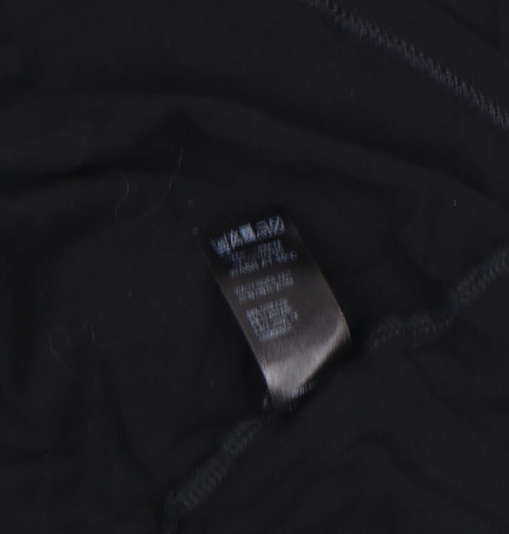 Autograph Women's Black Beaded V-Neck Tunic Blouse Size 6