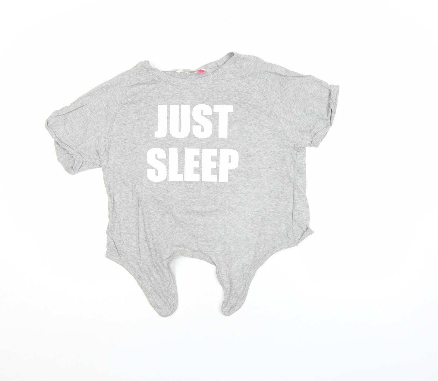 Cosy n Dozy Girls Grey Just Sleep Graphic T-Shirt 13 Years