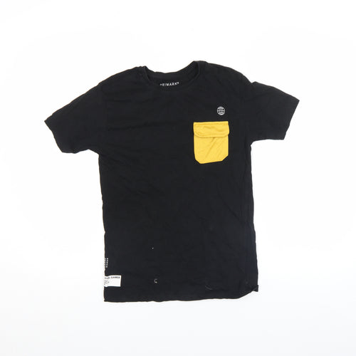 Primark Boys Black Gaming Graphic T-Shirt 10-11 Years Short Sleeve