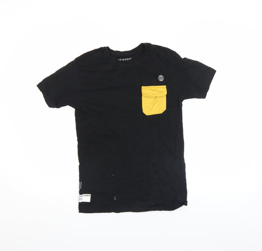Primark Boys Black Gaming Graphic T-Shirt 10-11 Years Short Sleeve