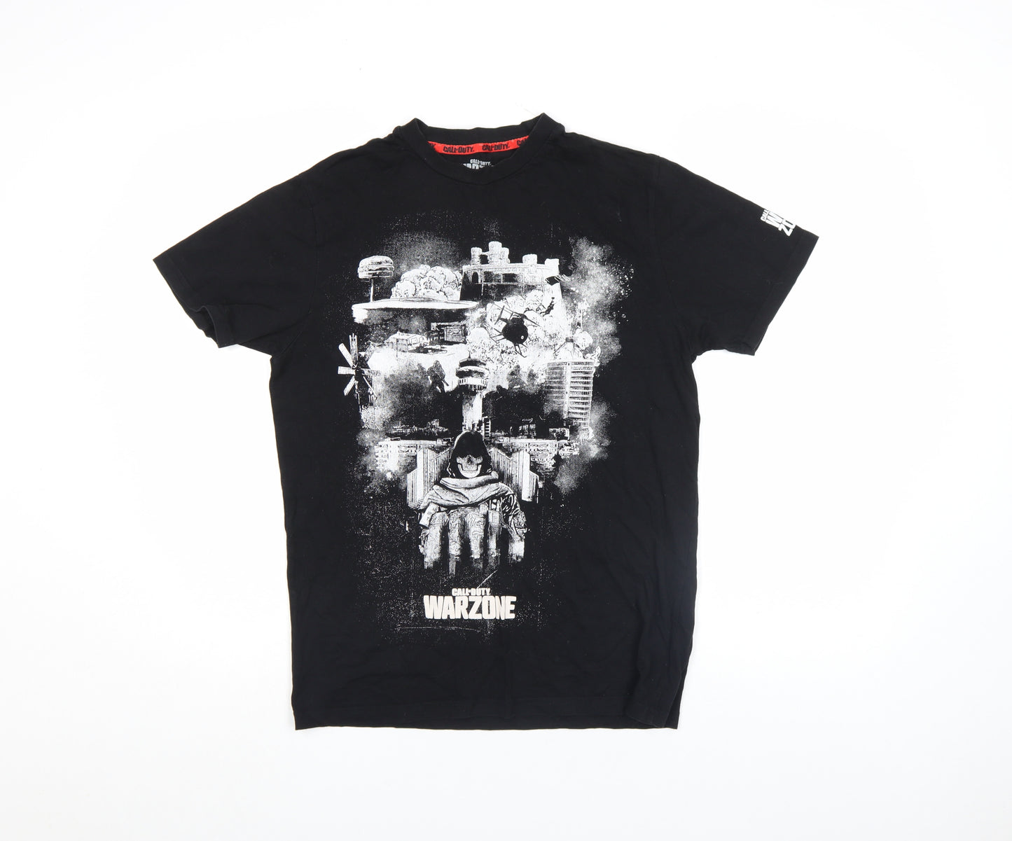 Activision Boys Black Call of Duty Warzone Graphic Cotton T-Shirt XS