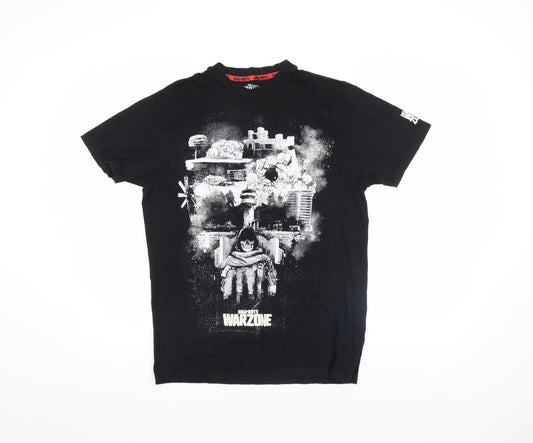 Activision Boys Black Call of Duty Warzone Graphic Cotton T-Shirt XS
