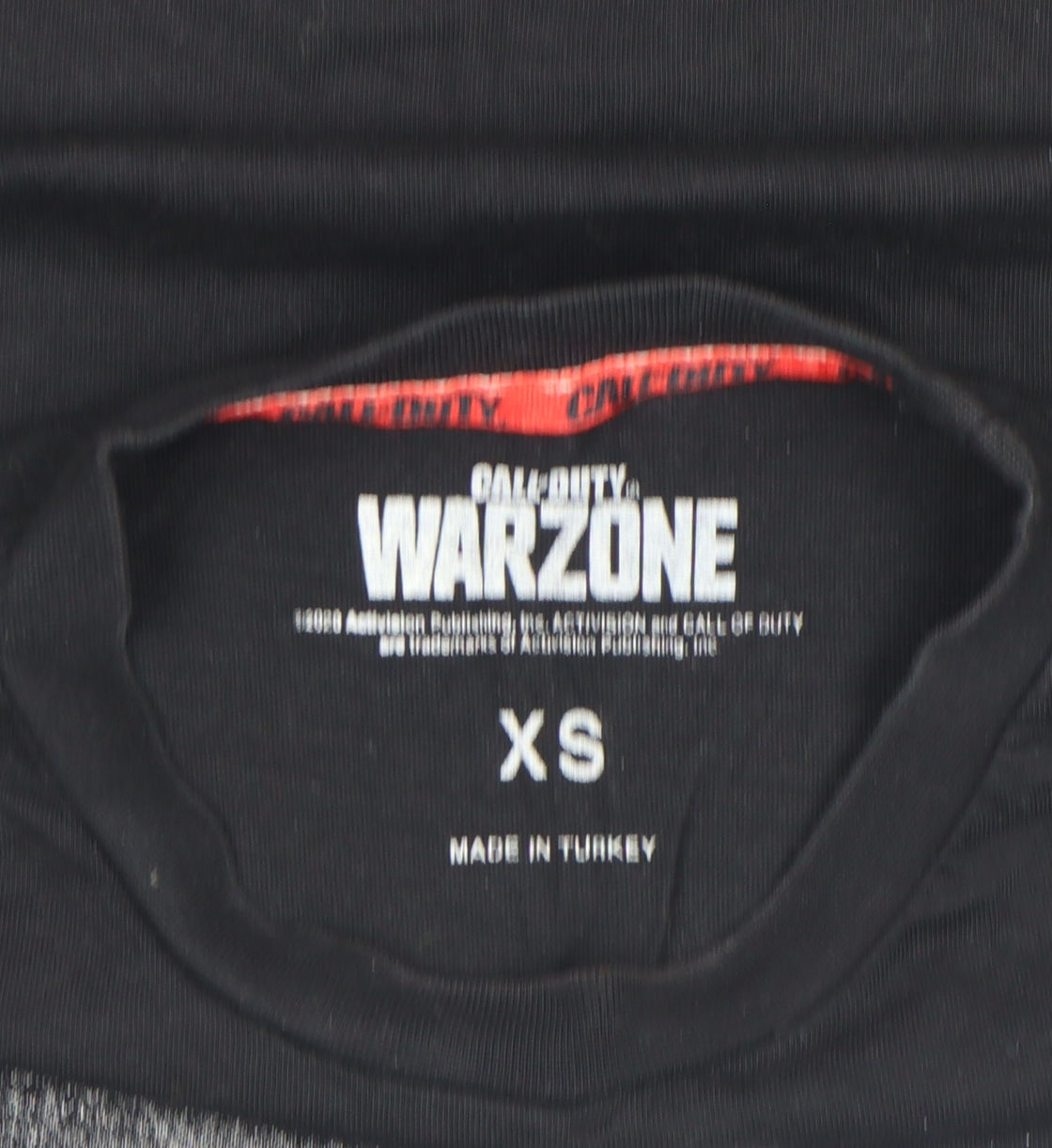 Activision Boys Black Call of Duty Warzone Graphic Cotton T-Shirt XS