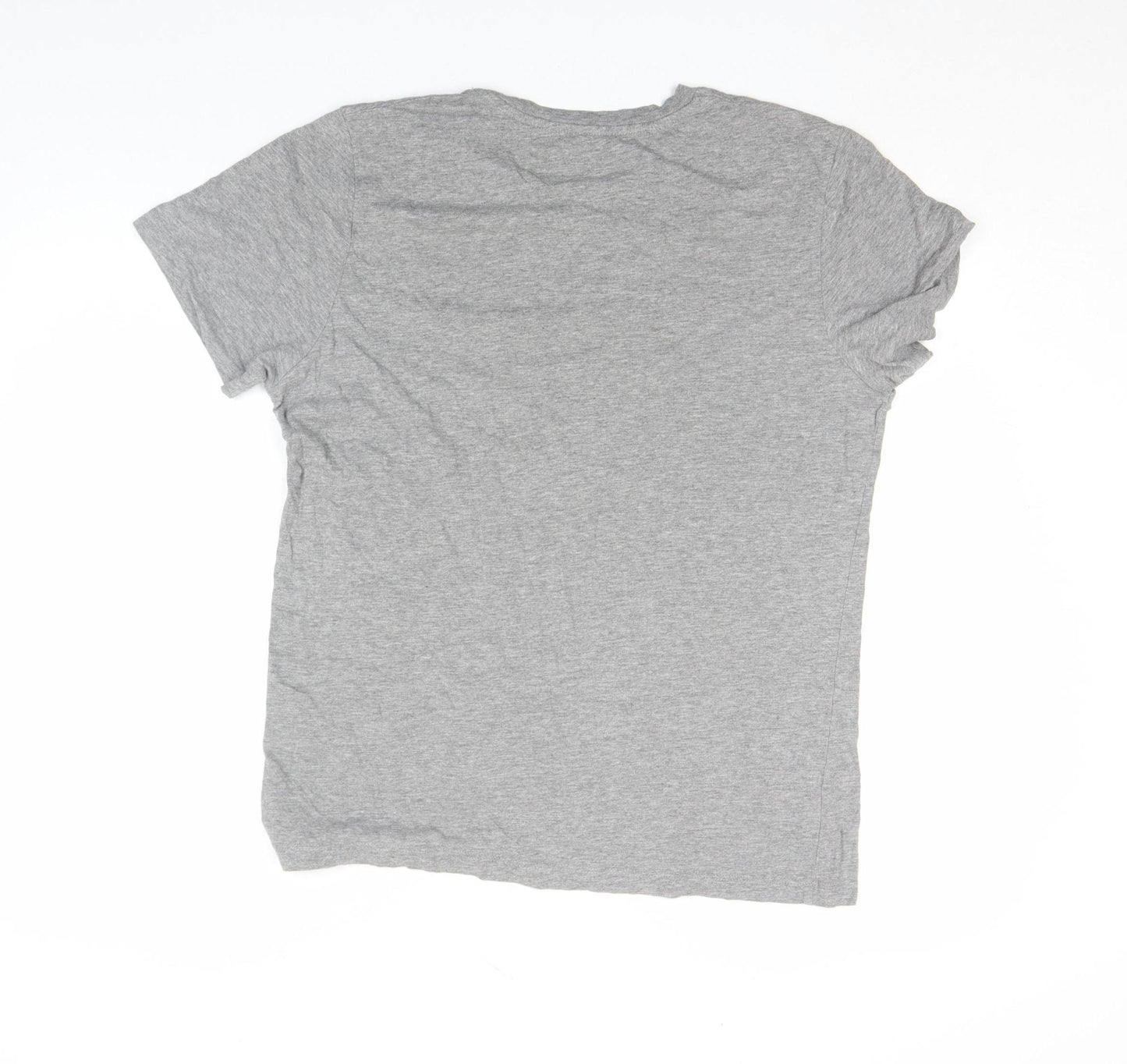 Jack & Jones Men's Grey Vintage Graphic Cotton T-Shirt Size L