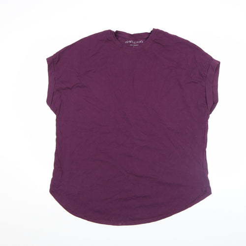 JD Williams Women's Purple Size 20 Basic Crew Neck Short Sleeve T-Shirt