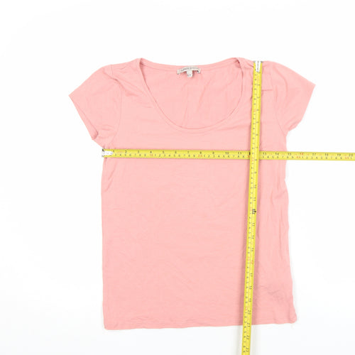 Marks and Spencer Women’s Pink Short Sleeve Cotton Blend T-Shirt Size S